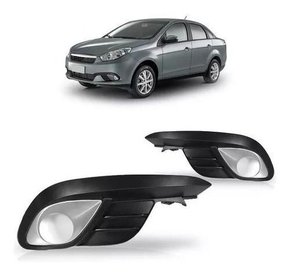 Grade Parachoque Fiat Gran Siena 12/19 C/furo Mold Cinza Le Novo