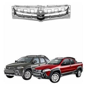 Grade Radiador Fiat Palio Strada Locker Adv 2013 A 2014 Crom Novo