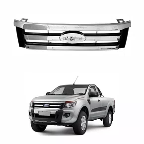 Grade Radiador Ford Ranger 2013 2014 2015 Friso Cromado Produto Original Novo