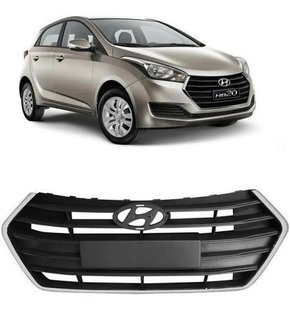 Grade Radiador Hb20 2016 17 2018 2019 Hatch Moldura Cromada Novo