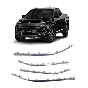 Kit 4 Peças Frisos Grade Radiador Fiat Toro 2021 A 2023 Produto Original Novo Kit 4 Peças Frisos Grade Radiador Fiat Toro 2021 A 2023 Produto Original Novo
