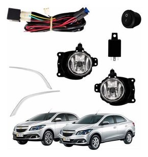 Kit Farol De Milha Gm Onix 2012 A 2016 Gm Prisma 2012 A 2016 Novo