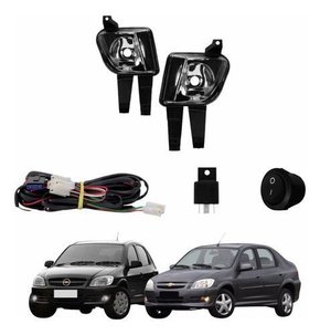 Kit Farol Milha Gm Celta 2007 A 2015 Gm Prisma 2007 A 2012 Novo