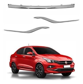 Kit Moldura Grade Parachoque Cronos 2013 A 2018 Inferior Novo