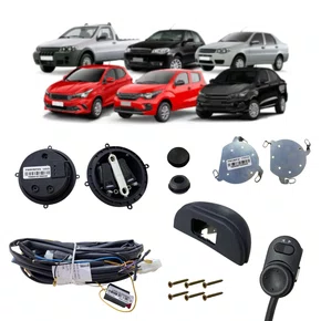 Kit Retrovisor Elétrico Simples Palio Strada Siena Argo Cronos Mobi Spin Gol G3 G4