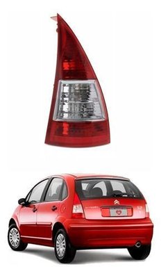 Lanterna Citroen C3 2006 Até 2012 Bicolor Cristal Esquerdo  Novo