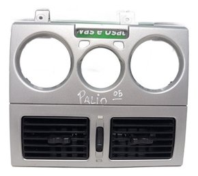 Moldura Painel Comando Ar C/ Difusores Fiat Palio 05 Original Usado