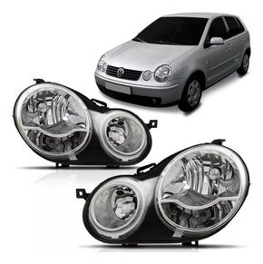 Par Farol Vw Polo 2002 2003 2004 2005 2006 Foco Duplo  Novo