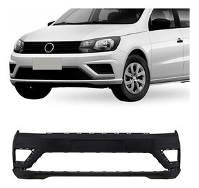 Parachoque Diant Vw Gol Voyage G8 Preto Liso C/ Furo Milha Original Usado