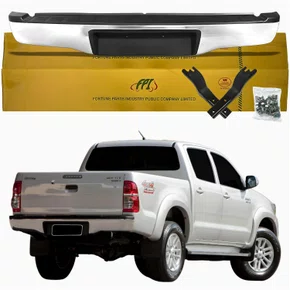Parachoque Traseiro Toyota Hilux Srv 2005 2006 2006 2007 2008 2009 2010 2011 2012 2013 2014 2015 Cromado Produto Original Novo