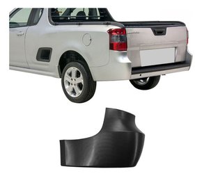 Ponteira Parachoque Montana 2010 A 2022 Preto Liso Esquerdo Original Usado