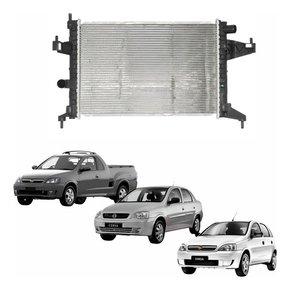 Radiador Gm Corsa 2003 A 2008 Montana 2003 A 2010 Com Ar Original Usado