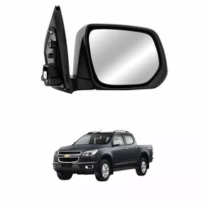 Retrovisor Gm S10 2012 Até 2017 Eletrico Com Pisca Cromado Lado Direito