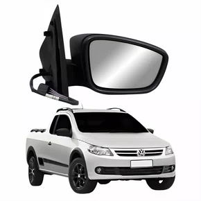 Retrovisor Vw Saveiro G5 2008 2009 2010 2011 2012 Elétrico Capa Lisa Direito