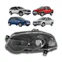 Farol Esquerdo Mascara Negra Anel Preto Fiat Siena Palio 2009 2010 2011 2012 2013 2014 2015 2016 2017 2018 2019 2020 Novo