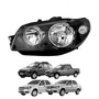 Farol Esquerdo Mascara Negra Fiat Palio G3 Siena G3 Strada G3 2004 2005 2006 2007 2008 2009 2010 2011 2012 2013 2014 com Anel Cromado Novo