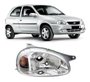Farol Gm Corsa 2000 A 2002 Lente Lisa Carcaça Cinza Direito  Novo
