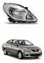 Farol Nissan Versa 2011 2012 13 2014 Mascara Cromada Direito Novo