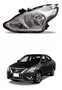 Farol Nissan Versa 2015 A 2020 Mascara Cromada Lado Esquerdo