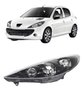 Farol Peugeot 207 2008 A 2014 Mascara Negra Esquerdo Novo