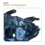 Farol Principal Ford Ranger 2012 A 2016 Máscara Cromada Lado Direito