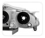 Farol Toyota Corolla Fielder 2003 A 2008 Cromado Direito
