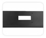 Moldura Placa Fiat Strada 2020 2021 2022 2023 Traseiro