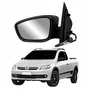 Retrovisor Vw Saveiro G5 2008 2009 2010 2011 2012 Elétrico Capa Lisa Lado Esquerdo